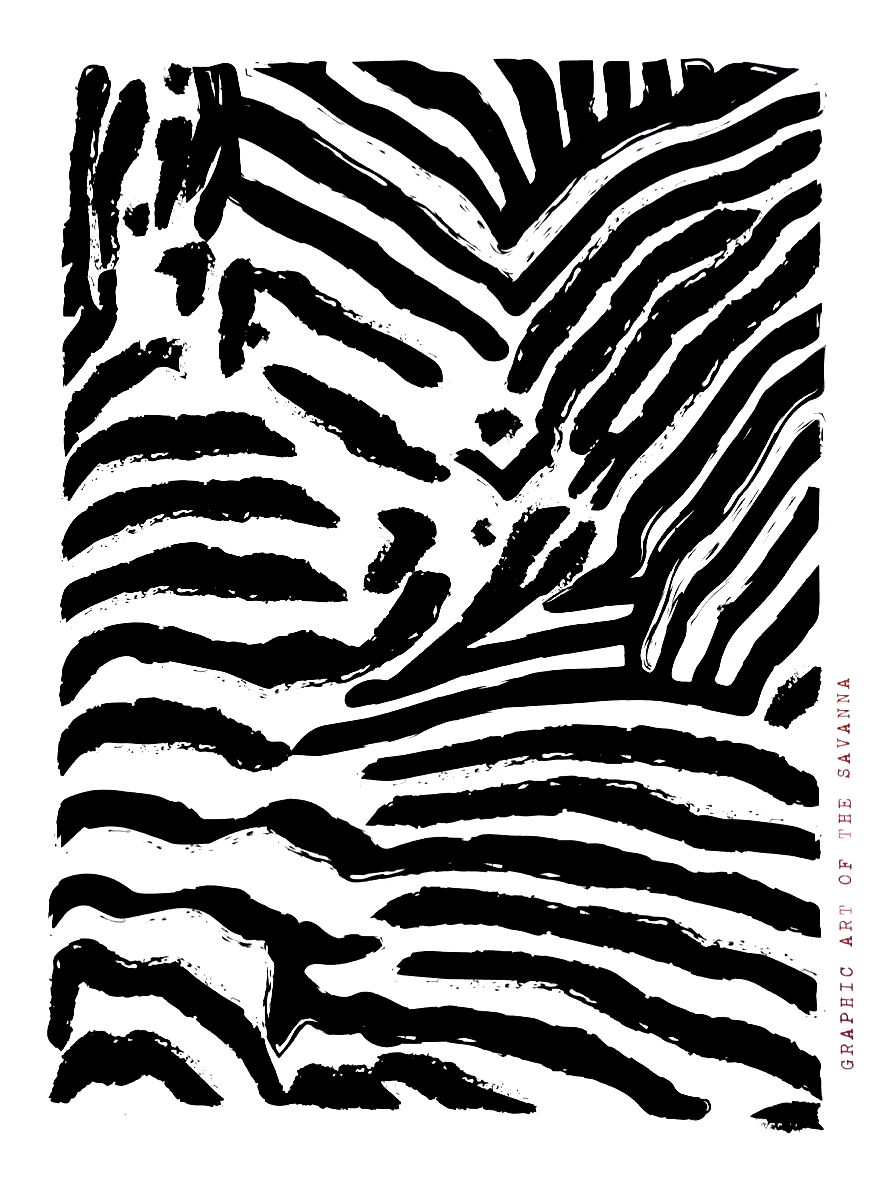 Zebra poster Art for H&M Home