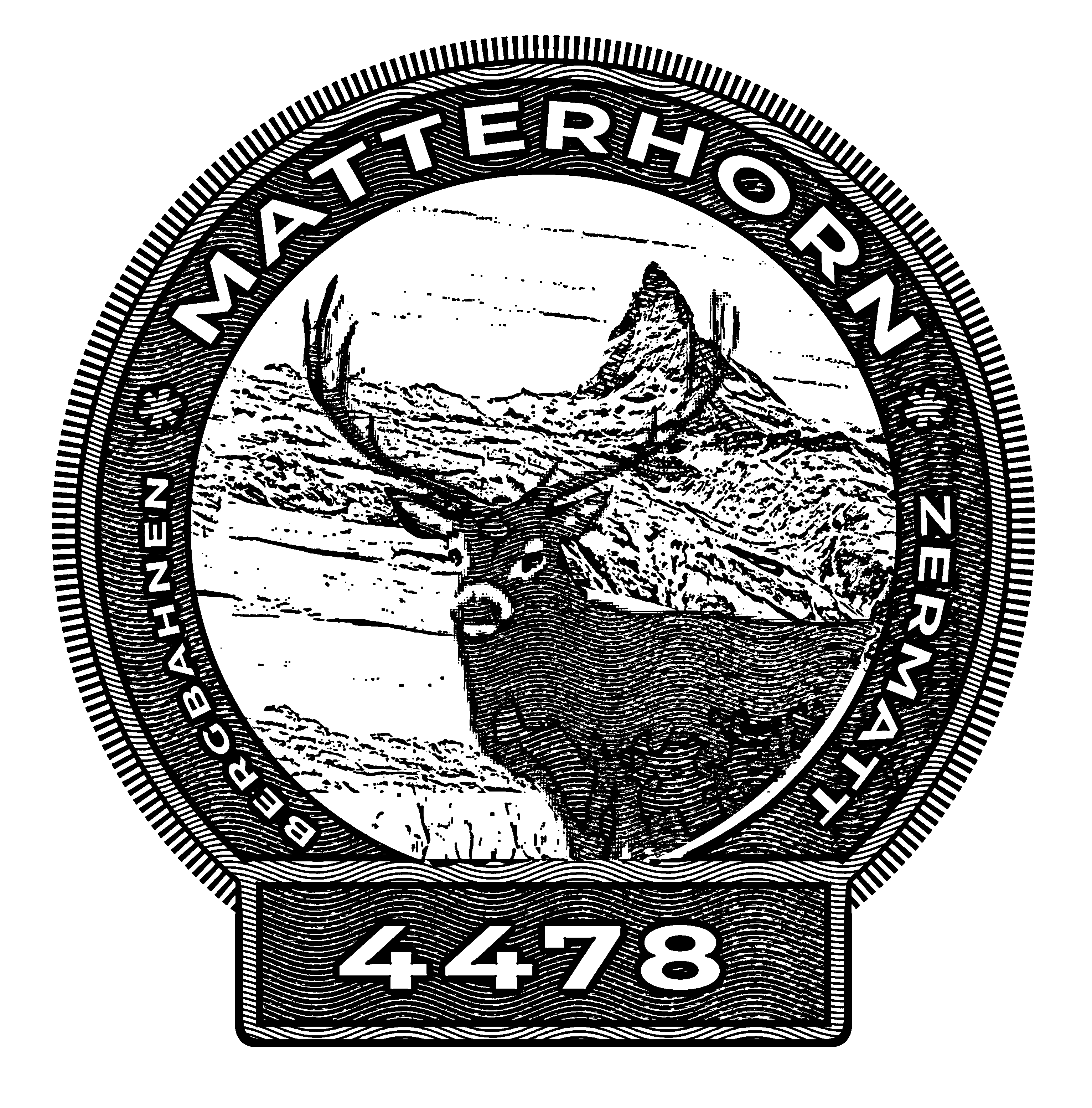 Matterhorn reindeer Stamp T shirt 4478